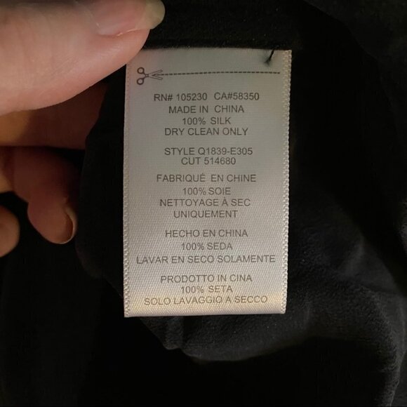 Equipment Gold Floral Silk Short Sleeve Blouse - Picture 7 of 7